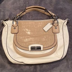 Coach cream purse